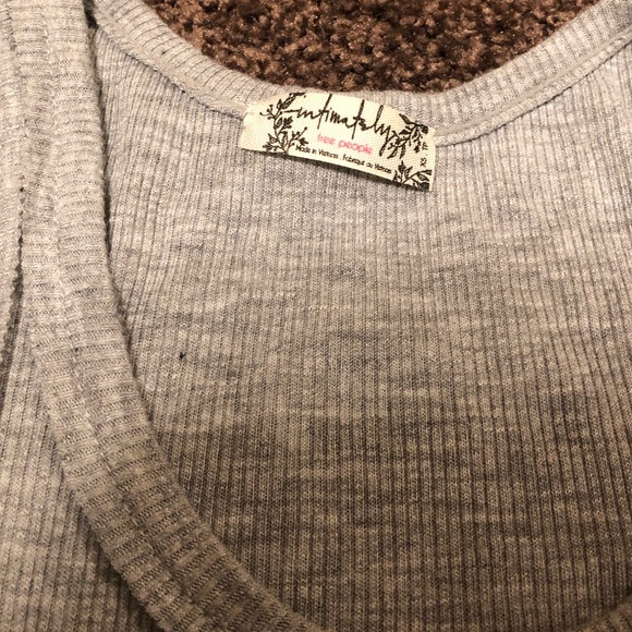 Free People high neck gray tank - Picture 2 of 4